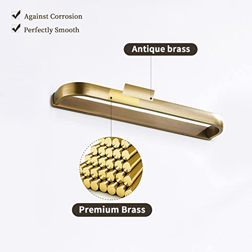 Leyden Brass Towel Bar,Antique Towel Rack Holder Bath 11.81 Inch Rod Hanger Wall Mounted Bathroom Accessories Vintage - Image 4