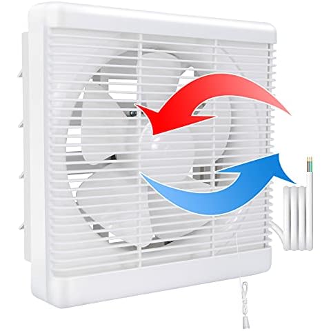 HUGOOME 8-inch Reversible Exhaust Shutter Fan Cover