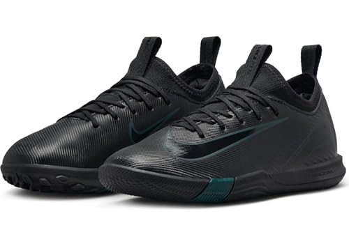 Nike Jr. Mercurial Vapor 16 Academy Little/Big Kids' IC Low-Top Soccer Shoes (FQ8411-002, Black/Deep Jungle/Black) Size 2.52