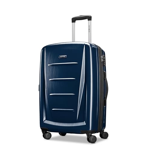 Image of Samsonite Winfield 2 Hardside Luggage with Spinner Wheels, Navy, 3-Piece Set (Carry on /Medium /Large), Winfield 2 Hardside Luggage With Spinner Wheels