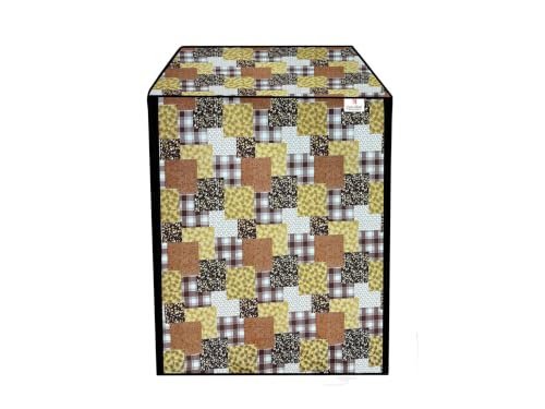 Image of Dishwasher Cover for 12 to 15 Place Setting | Water-Resistant Dustproof Zip Cover | Universal Fit Compatible with Bosch, LG, IFB, Hafele, Faber & More | 63 x 63 x 88 cm | Design 17