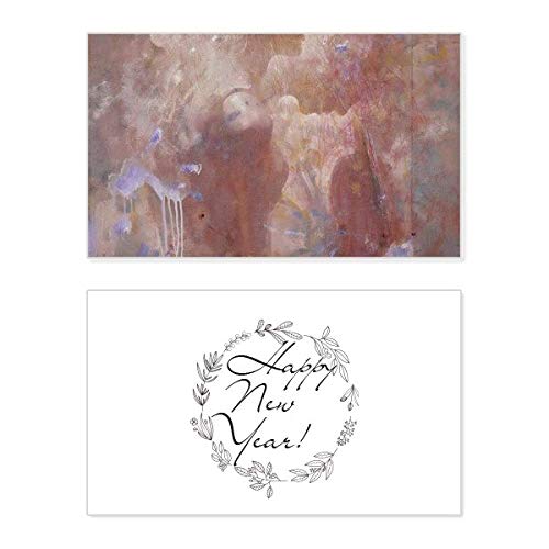 Tarjeta conmemorativa de año nuevo Chaconne Dance XJJ con arte al óleo elegante