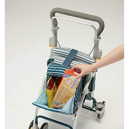 Amazon｜【フランスベッド正規品】 シルバーカー ブルー ストライプ 