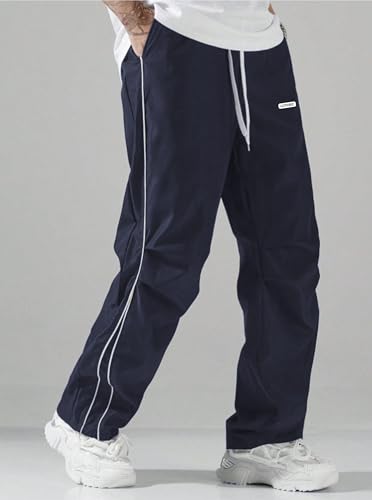 Image of LOTHRIC Straight Fit Track Pant for Men | Lower for Men | Gym Trackpants