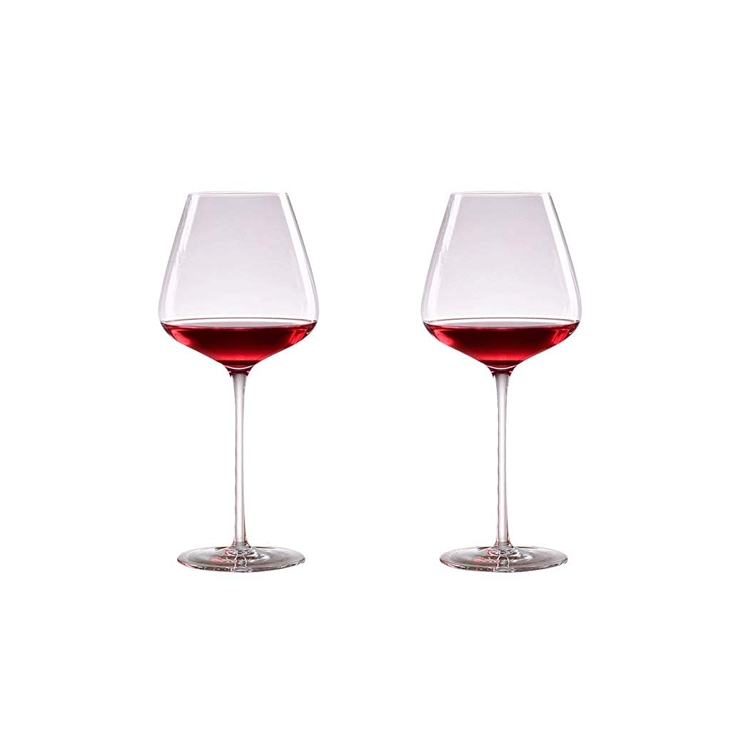 Zuverlässige Weingläser, Premium-Rotweingläser, Kristall-Weingläser, großes Fassungsvermögen, 680 ml, Stielglas (Farbe: transparent)
