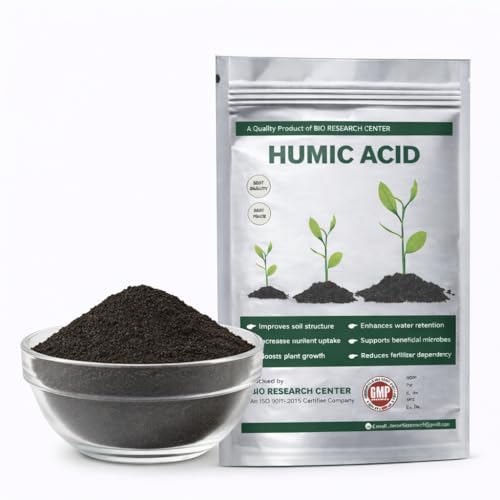 Image of POTASSIUM HUMATE 98% PURE GRADE MANURE 900g x2 SHINY FLAKES