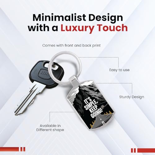 Image of Premium Printed Metal Keychain for Men & Women | High-Definition Artwork Print | Durable Key Ring for Car, Bike, Home & Office Keys | Stylish Decorative Key Holder Gift