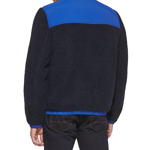 Tommy Hilfiger Men's Contrast Sherpa Stand Collar Jacket, Cream, Small4