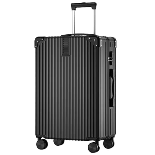 Trolley Case With Universal Wheels And Bag, Multi-functional Carrying Case, Hard Shell Suitcase With Impact Resistant Corners (Color : 20, Size : Black)