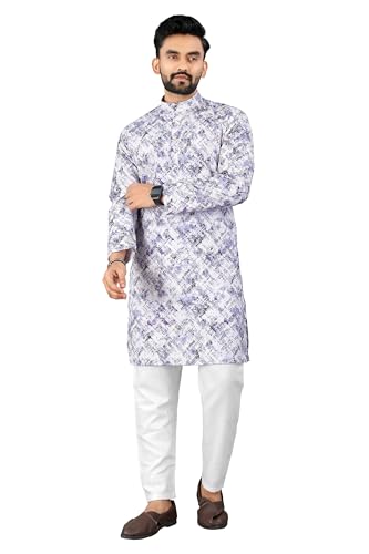 Image of Trustous Kurta Pyjamas set for Mens | Pyjamas with kurta PRINTED and classis look |KURTA Pyjamas SET