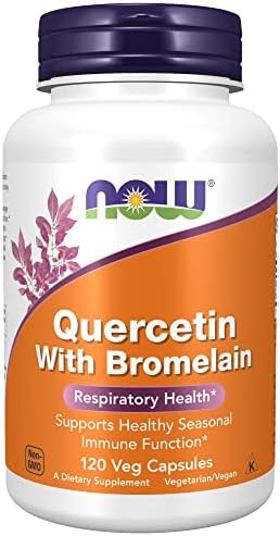 NOW Supplements, Quercetin with Bromelain, Balanced Immune System*, 120 Veg Capsules