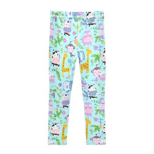 Girls' Leggings Giraffe Elephant Monkey Kids Yoga Tights Pants 1 Pack 208617442