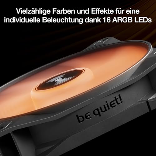 be quiet! Light Wings LX 120mm ARGB PWM Reverse Black PC Gehäuse Lüfter – Ansicht 5