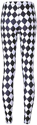 Sister Amy Girl Geometric Printed Ankle Elastic Tights Leggings