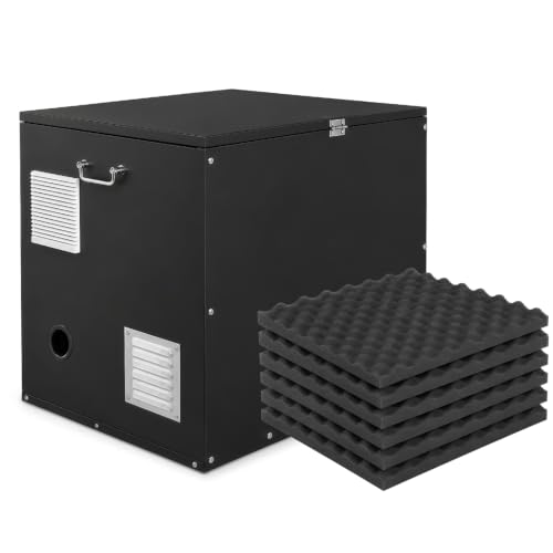 Draviple Heavy Duty Generator Box Soundproof Generator Storage Enclosure (30x22x24) for RV Truck Trailer Outdoor Use Weather Resistant