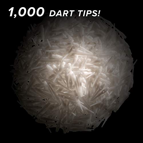 Viper By Gld Products Dart Accessory: Tufflex Iii 2Ba Thread Soft Tip Dart Points, White, 1000 Pack #TOP2