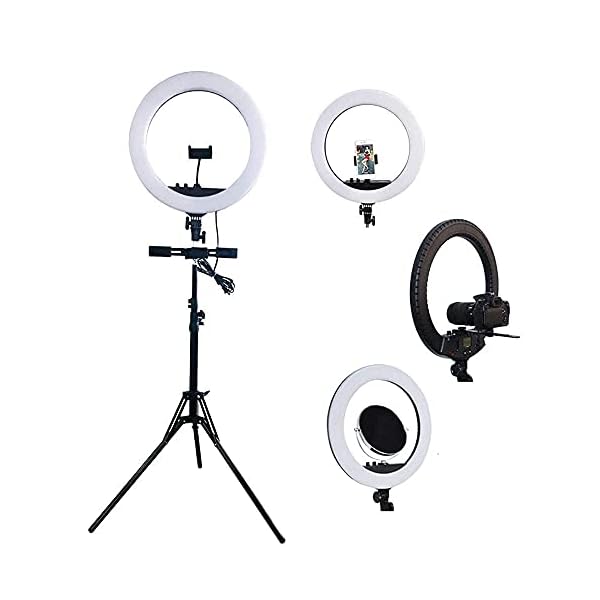 FACAZ LED-Ringlicht-Kit Bluetooth-Handyhalter Desktop-LED-Ring Selfie-Fotografie-Licht-Netz Rotes Live-Licht Fülllicht… – Bild 3