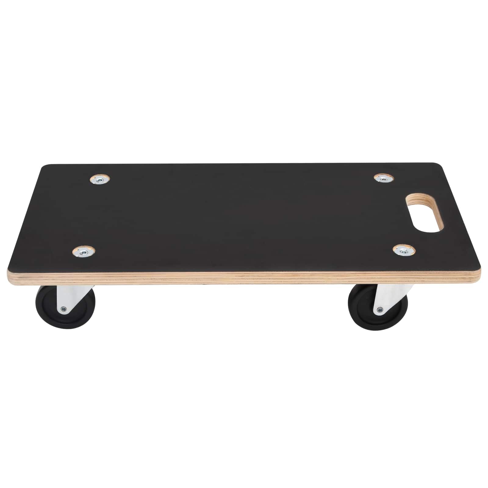 Transportroller 6er Set, Möbelroller aus Sperrholz, 50x35cm Rollbrett, Tragkraft 250kg pro Wagen, Transportwagen für Werkstatt und Haushalt