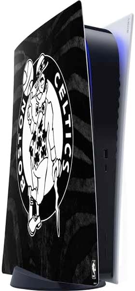 Skinit Decal Gaming Skin Compatible with PS5 Digital Edition Console - Officially Licensed NBA Boston Celtics Green Primary Logo Design