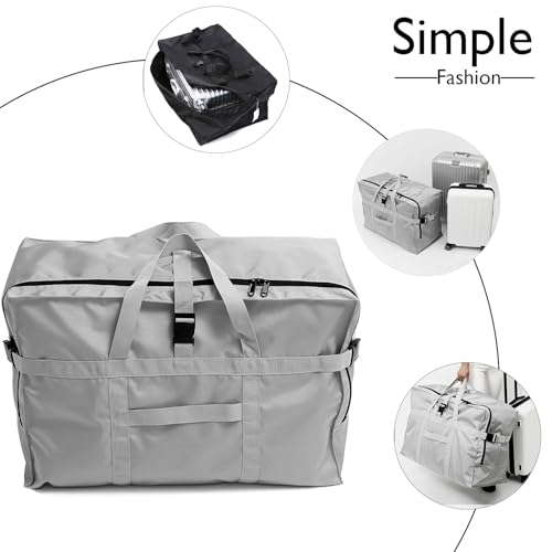 Travel Duffle Bag,Large Storage Bags,Foldable Weekender Bag,Overnight bag,Heavy Duty Travel Bag,Reinforced Carry Straps Gmy Dance Bag for Men And Women Camping,Moving,Hospital3