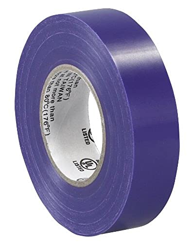 Image of Aviditi Purple Electrical Tape, 3 /4 Inch x 20 Yards, UL Listed, Vinyl Tape to Repair, Splice and Bundle for All Electrical and Wiring Projects (200 Rolls)