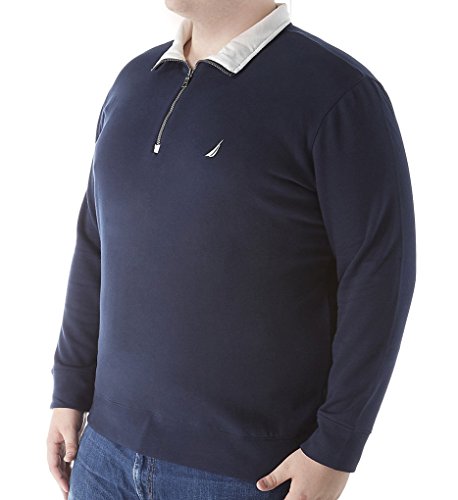 Nautica Men's Big-Tall Big and Tall Quarter-Zip Sweater