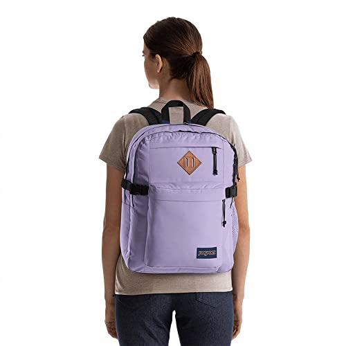 Image of JanSport Main Campus Backpack - Travel or Work backpack w 15-Inch Laptop Sleeve and Dual Water Bottle Pockets, Pastel Lilac