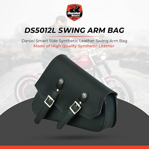 Bolsa lateral de cuero para moto Daniel Smart miniatura 2