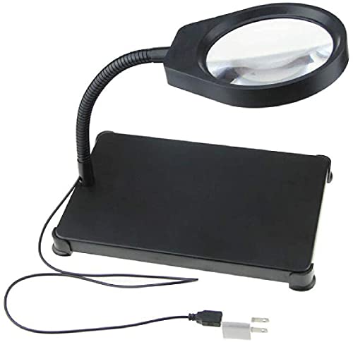 Loupe de lecture de bureau grossissement élevé 10x miroir verre optique
