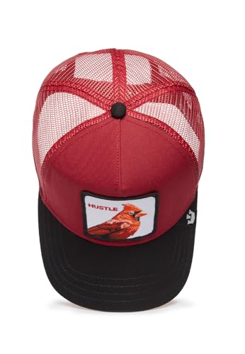 Image of Goorin Bros. Trucker Hat for Men and Women, Burgundy (The Hustle Bird), One Size