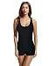 zeraca Women's Boyleg Racerback Athletic One Piece Swimsuits (M10, Black)