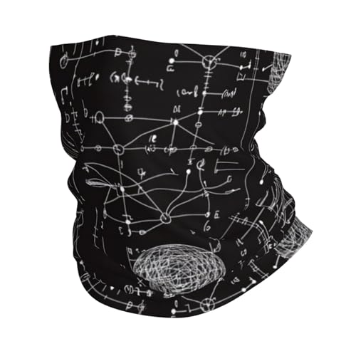 Chemistry Formulas Pattern Neck Gaiter Face Mask Scarf Bandana Head Wrap Uv Protection Balaclava For Sports