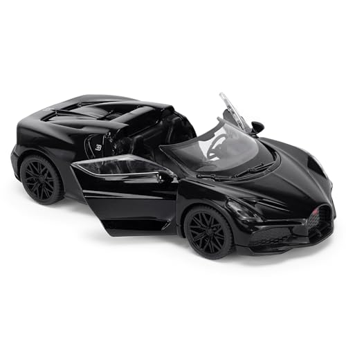 CMJ Bugatti Mistral Roadster Modellauto im Maßstab 1:43 – Glanz-Schwarz | Sammleredition mit hoher Detailtreue | Offiziell Lizenziertes Produkt