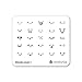 Winstonia Nail Art Stamping Image Plate Decor Cute Emoji Face (Winsto-Moji I)