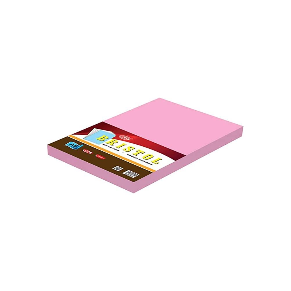 Fis FSBI180A5PI Bristol Board Pocket 180 Gsm 100-Pieces