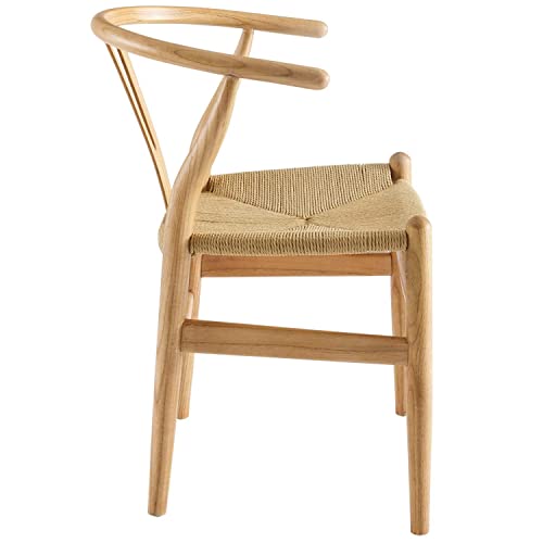 Modway Amish Mid-Century Wood Kitchen And Dining Room Chair In Natural #TOP1