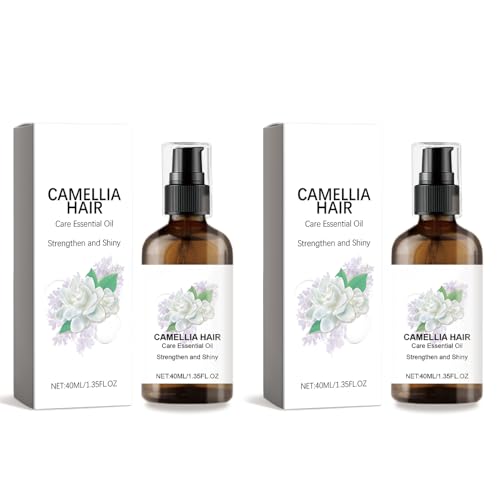 Huile Végétale de Camélia (Canellia oleifera) BIO, Huile Capillaire Longue Durée pour Femme Convient aux Cheveux Secs et Crépus, Huile Capillaire Soyeuse Hydratante et Fortifiante