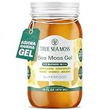 TrueSeaMoss Sea Moss Gel – Made in USA – 5-in-1 Formula – Wildcrafted Seamoss, Ashwagandha & Jarred Vegetables – Ashwagandha, Pack of 1 (Labels may Vary)