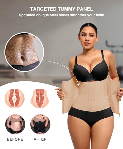 Image of Lover-Beauty Waist Trainer for Women Corset Shapewear Tummy Control Workout Waist Cincher Body Shaper Girdle