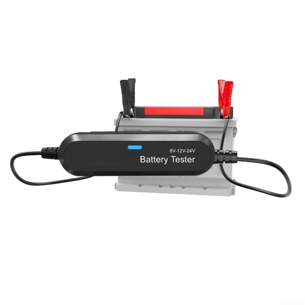 Tester wireless per batteria 6 V-24 V per gel Agm, strumento diagnostico con analisi Cca, per auto camion moto (nero)