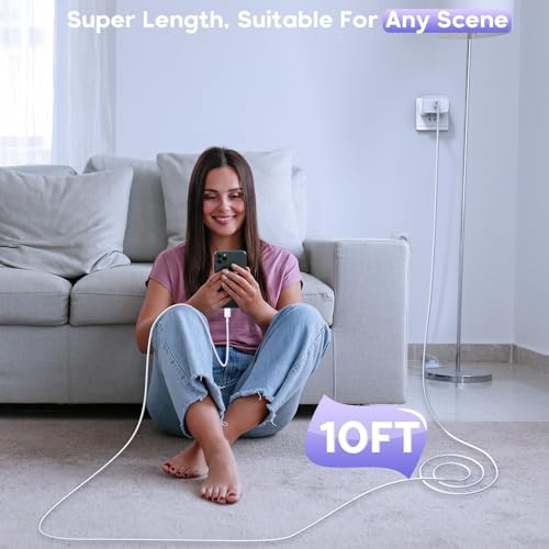 Image of Fast iPhone 17 Charger,20W Fast USB C Charging Block Wall Charger with Cord