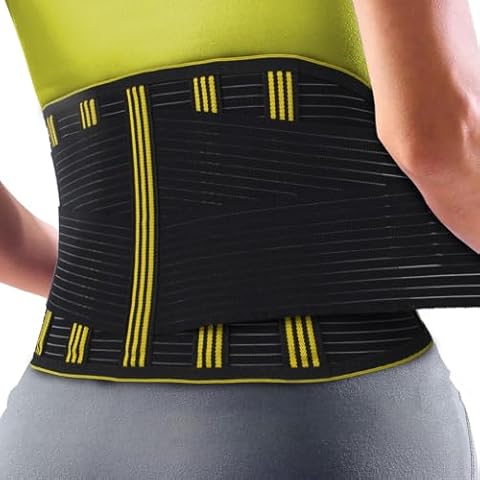 SZCLIMAX Back Braces for Lower Back Pain Women, Back Support Belt for Men Lumbar Support Posture Corrector for Men and Women Lower Back Brace for Sciatica, Scoliosis and Herniated Disc (L/XL) Cover