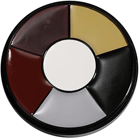 6 Colors Bruise Wheel Clown White Face Painted Palette Mini Makeup Face Paint Kit for SFX Special Effects Stage Costume Makeup Halloween Party Fancy Dress Cover