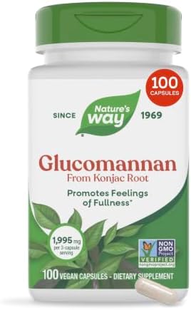 Nature's Way Glucomannan Konjac Root 665 mg (Pack Of 100 Capsules)