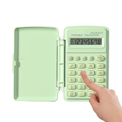 Mini Calculatrice - Appareil de calcul de poche avec couvercle | Calculatrice portable de poche |...