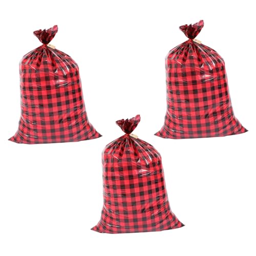 Cabilock 3個点 大容量 ストライプ柄 クリスマス 収納袋 大型プレゼント包装