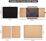 ALL4JIG 1500 Pieces Jigsaw Puzzle Board, Portable Puzzle Board, Jigsaw Puzzle Table Board, Puzzle Keeper Puzzle Caddy with Sorting Trays & Detachable Board,Non-Slip Surface 25.00" x 35.43"