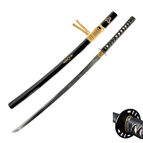1095 Clay-Tempered Katana Hand Forged Full Tang Japanese Samurai Sword