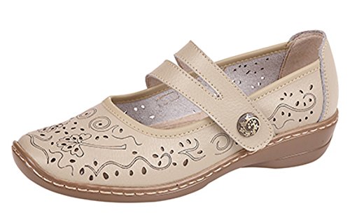 Boulevard - Scarpe comode da Donna (36) (Beige)