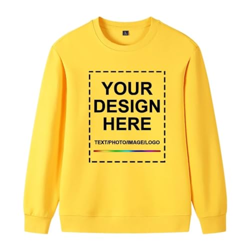 Custom Sweatshirt for Men Women Cotton Personalized Crewneck Sweatshirts Unisex Front/Back Print2